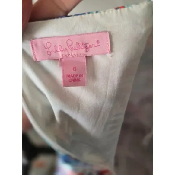 Lilly Pulitzer's "Feeling Sparks" Jesse Romper (4th of July) - Size 6 - Picture 4 of 5